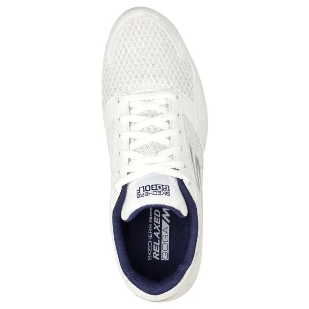 Skechers Men's Go Golf Torque - Sport Golf Shoes - Relaxed Fit - White/Navy - Image 2