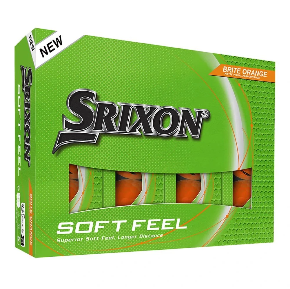 Srixon Soft Feel Brite Golf Balls - Brite Orange - Image 2