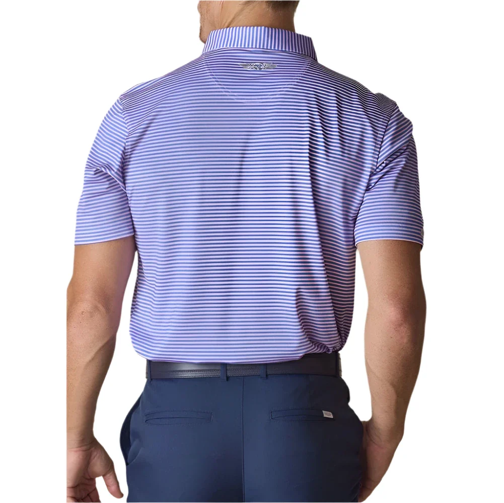 Straight Down Del Mar Stripe Golf Polo - Image 2