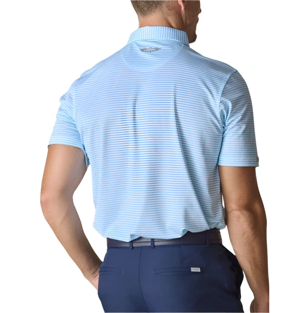 Straight Down Del Mar Stripe Golf Polo - Image 6