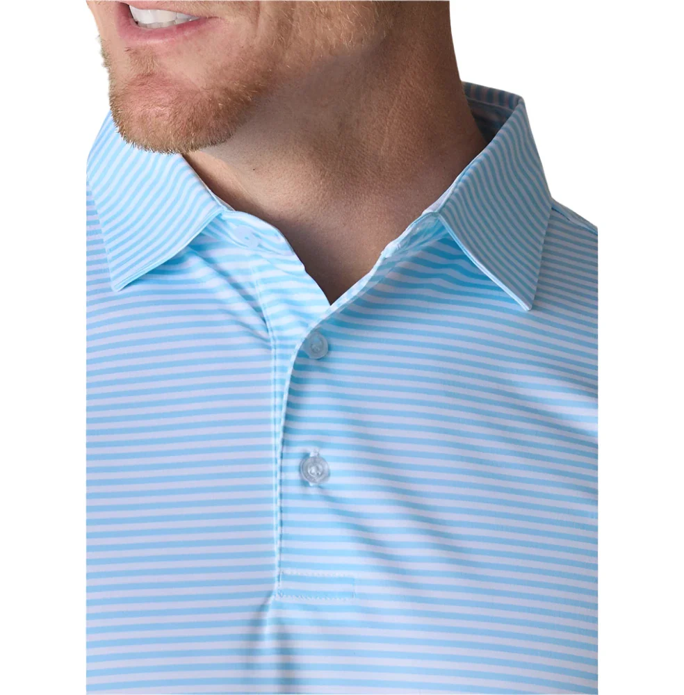 Straight Down Del Mar Stripe Golf Polo - Image 7