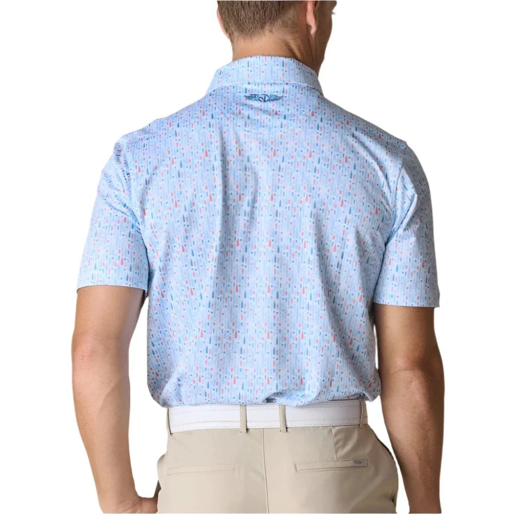 Straight Down Lucky Lager Golf Polo - Image 2