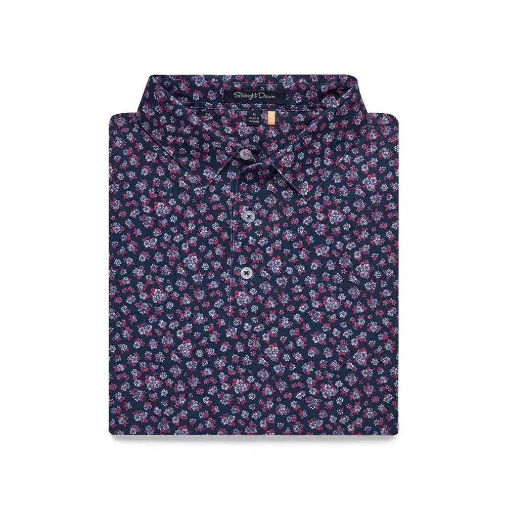 Straight Down Magnolia Golf Polo - Image 4