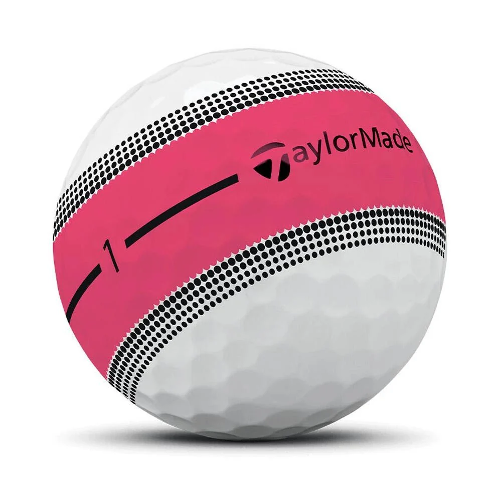 TaylorMade Tour Response Stripe Golf Balls - Neon Pink - Image 2