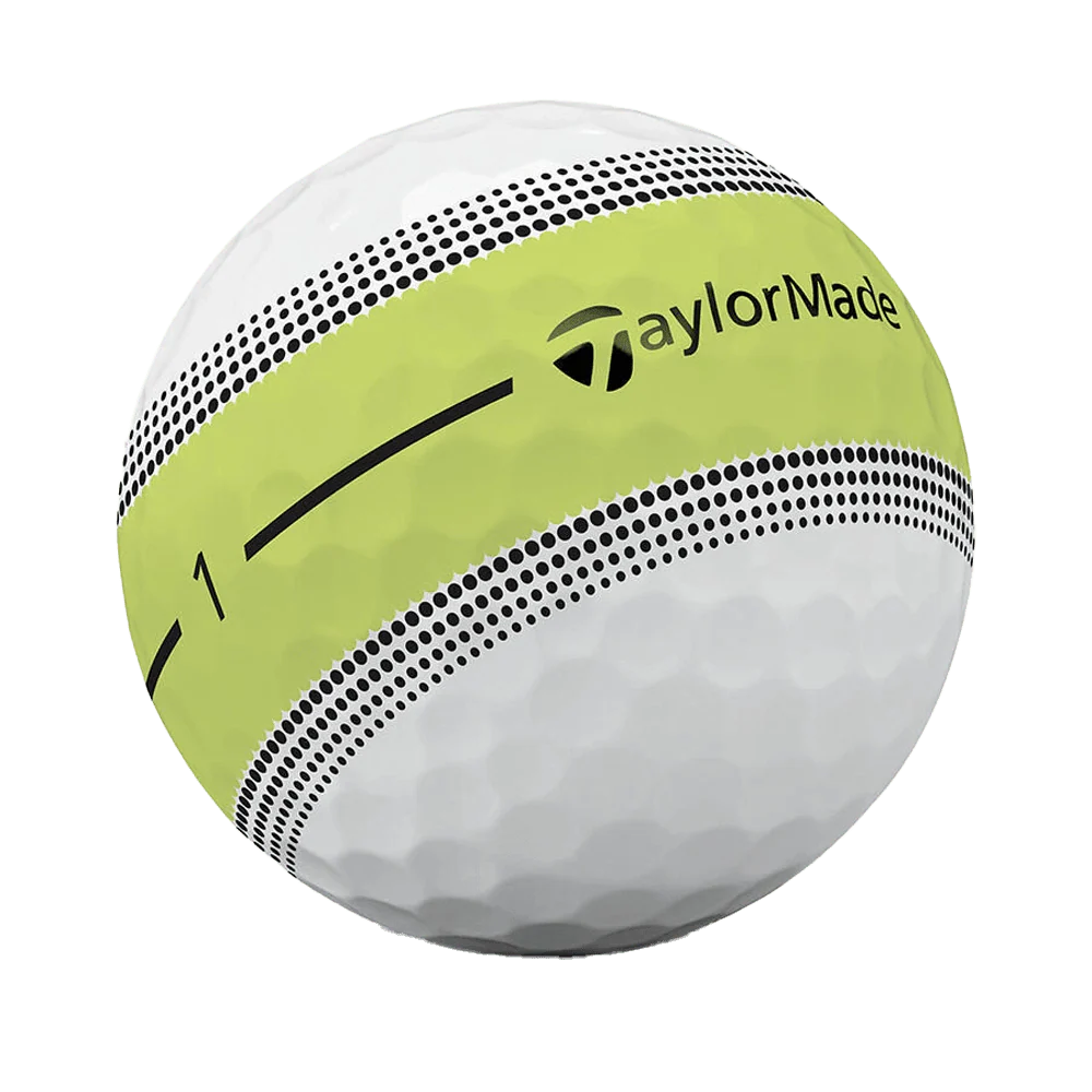TaylorMade Tour Response Stripe Golf Balls - Neon Yellow - 2026 - Image 2