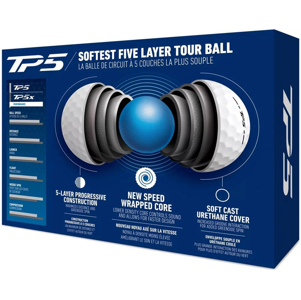 TaylorMade TP5 Golf Balls - 2024 - Image 5