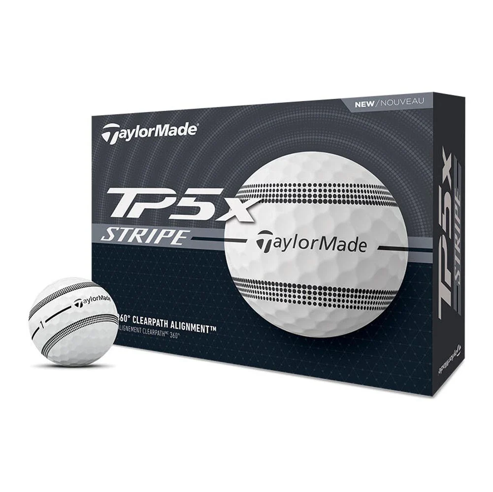 TaylorMade TP5x Stripe Golf Balls - Prior Generation