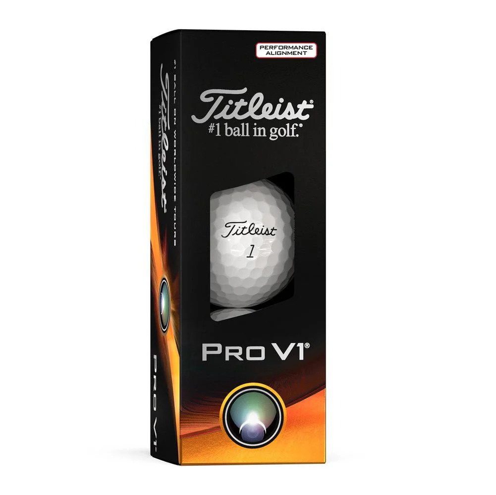 Titleist Pro V1 Performance Alignment Golf Balls - Red - 2023 - Prior Generation - Image 4