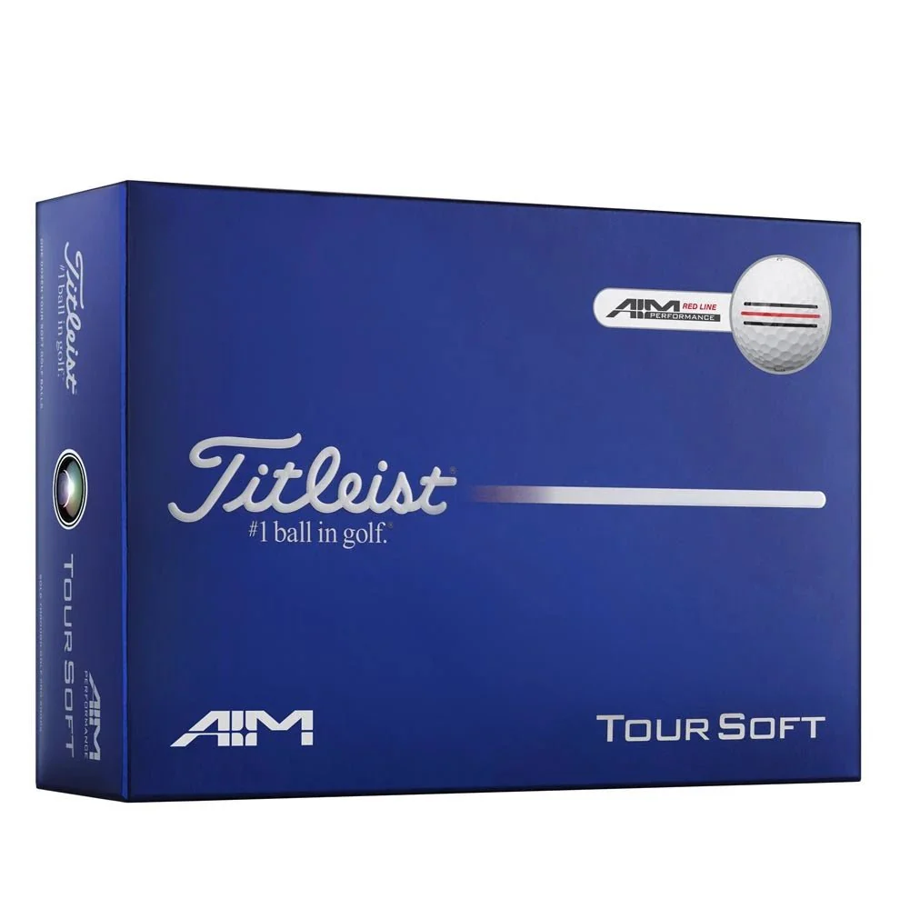 Titleist Tour Soft AIM Golf Balls - Red