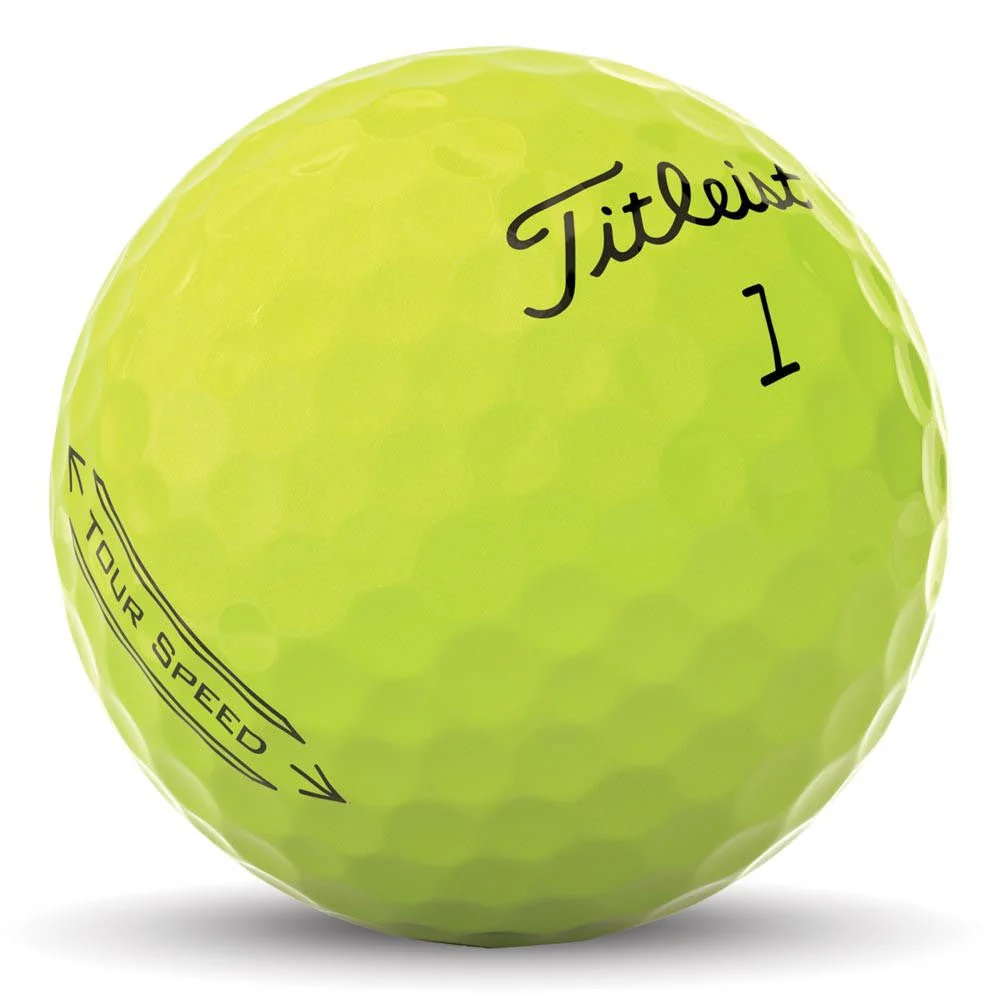 Titleist Tour Speed Golf Balls - Yellow - 2022 - Image 9