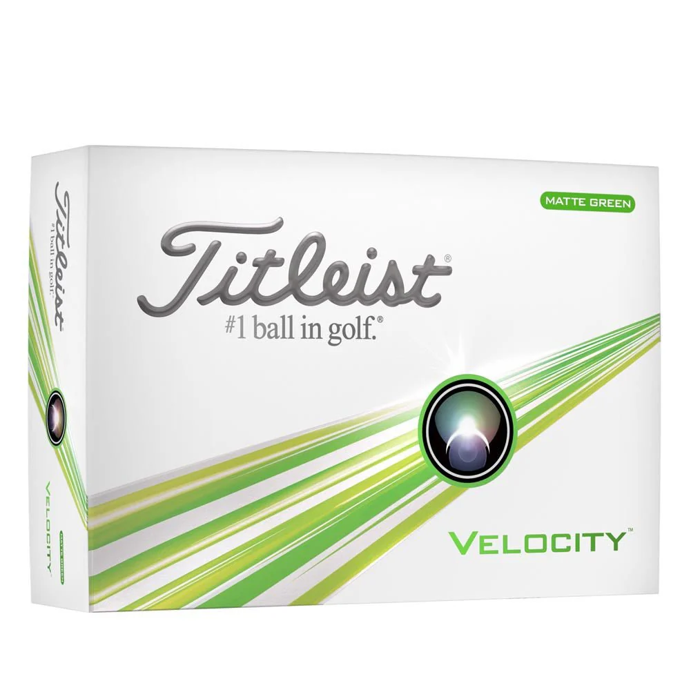 Titleist Velocity Double Digit Golf Balls - Matte Green - Prior Generation