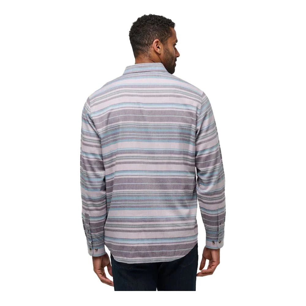 Travis Mathew Cloud Flannel Stripe Golf Button Up - Image 2
