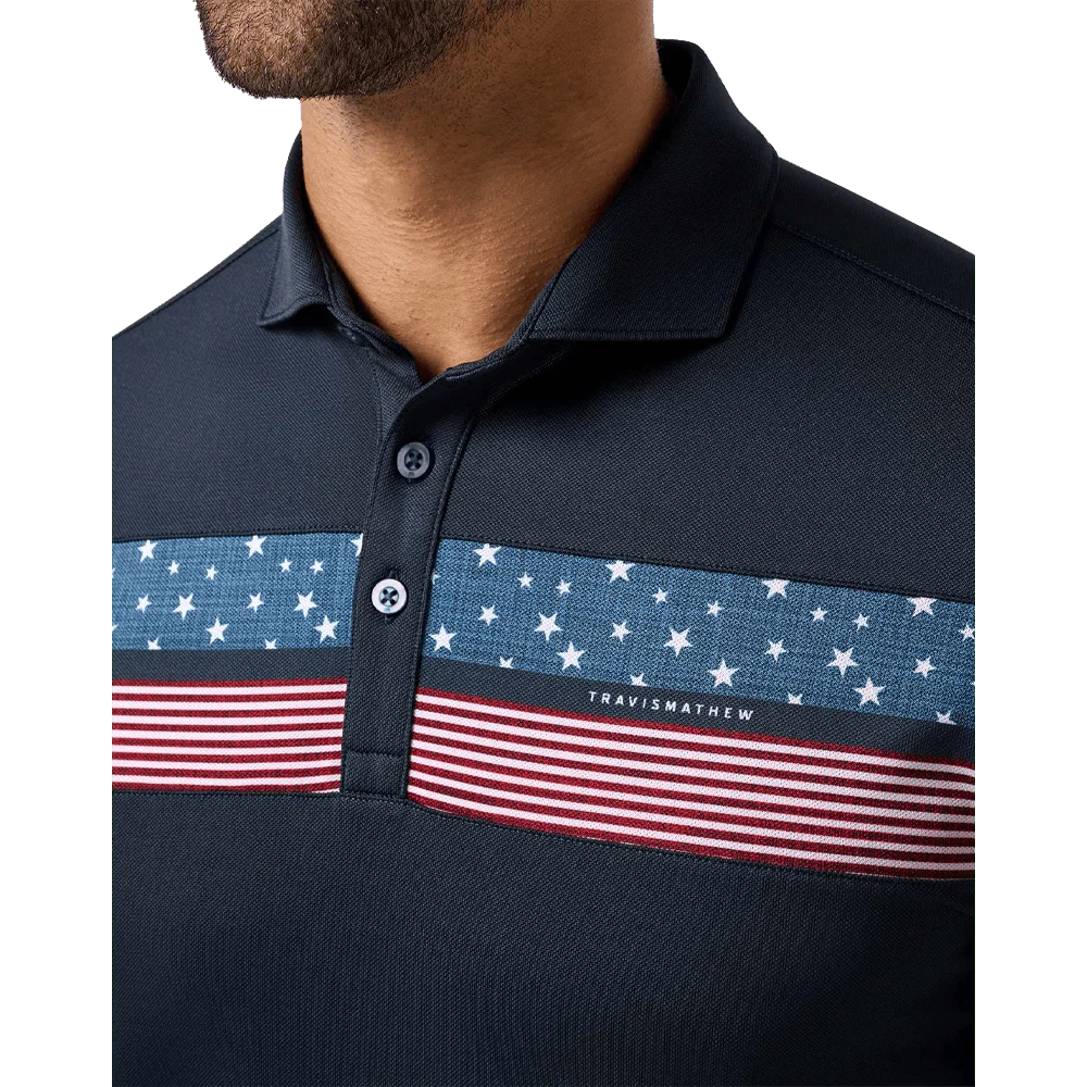 Travis Mathew Good Good Flag Golf Polo - Image 3