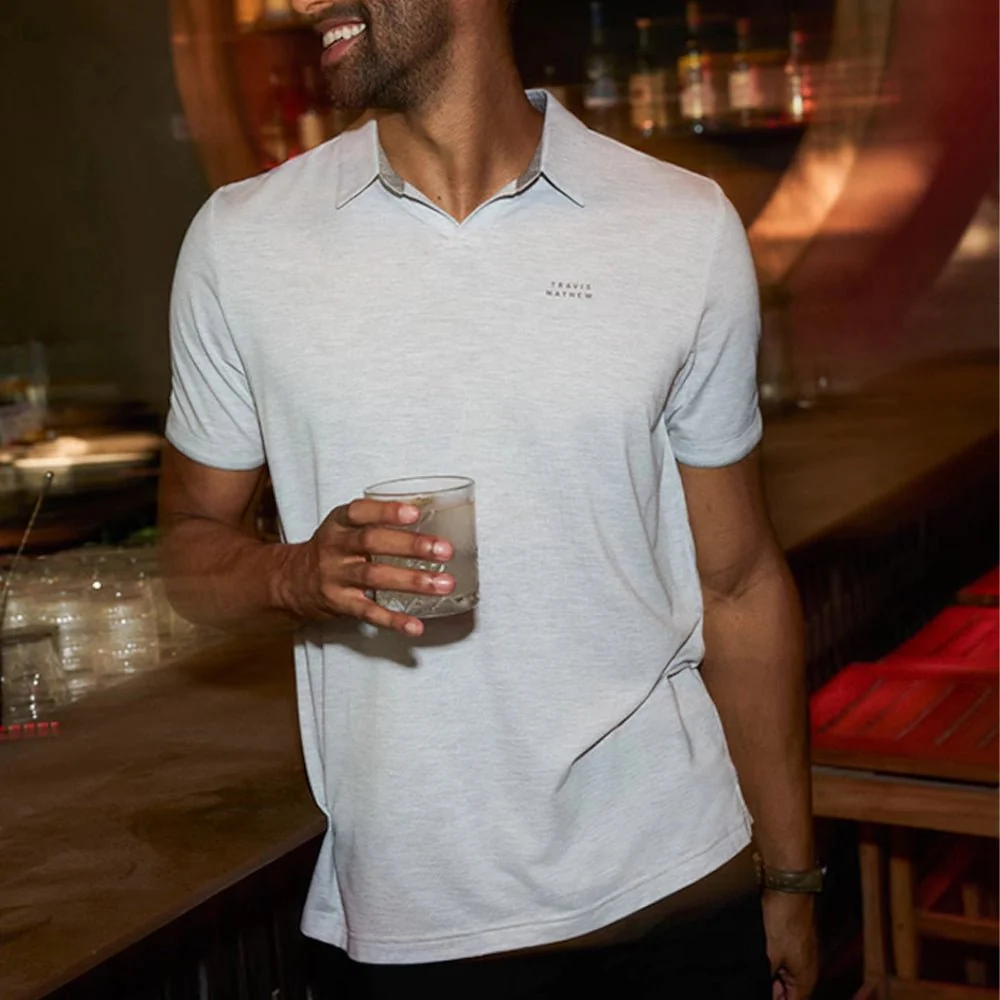 Travis Mathew Late At Night Golf Polo - Image 4