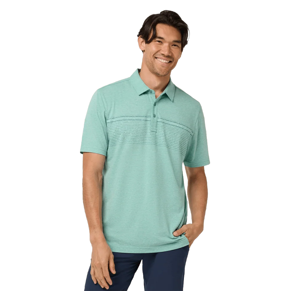 Travis Mathew Performance Jersey Ocean Golf Polo