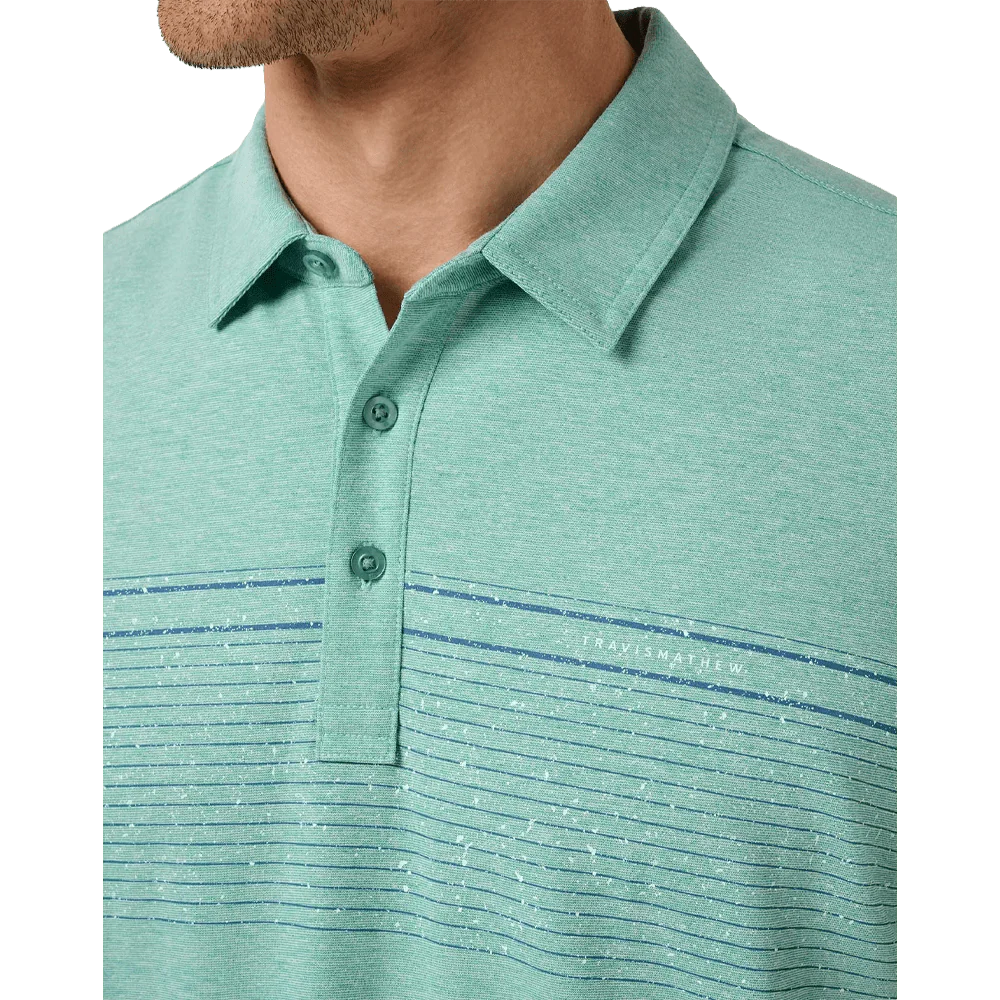 Travis Mathew Performance Jersey Ocean Golf Polo - Image 3