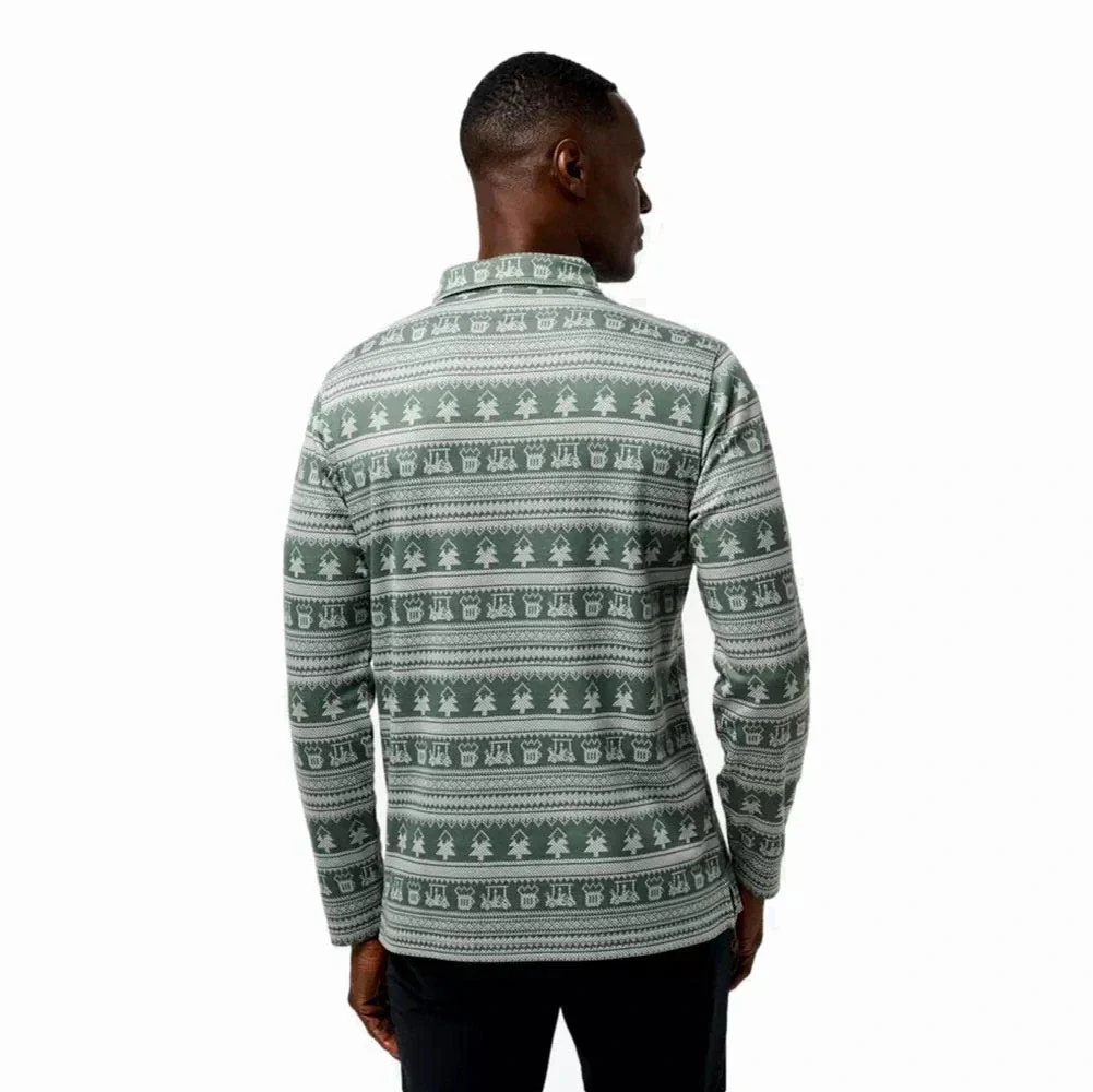 Travis Mathew Record Time Long Sleeve Golf Polo - Image 2