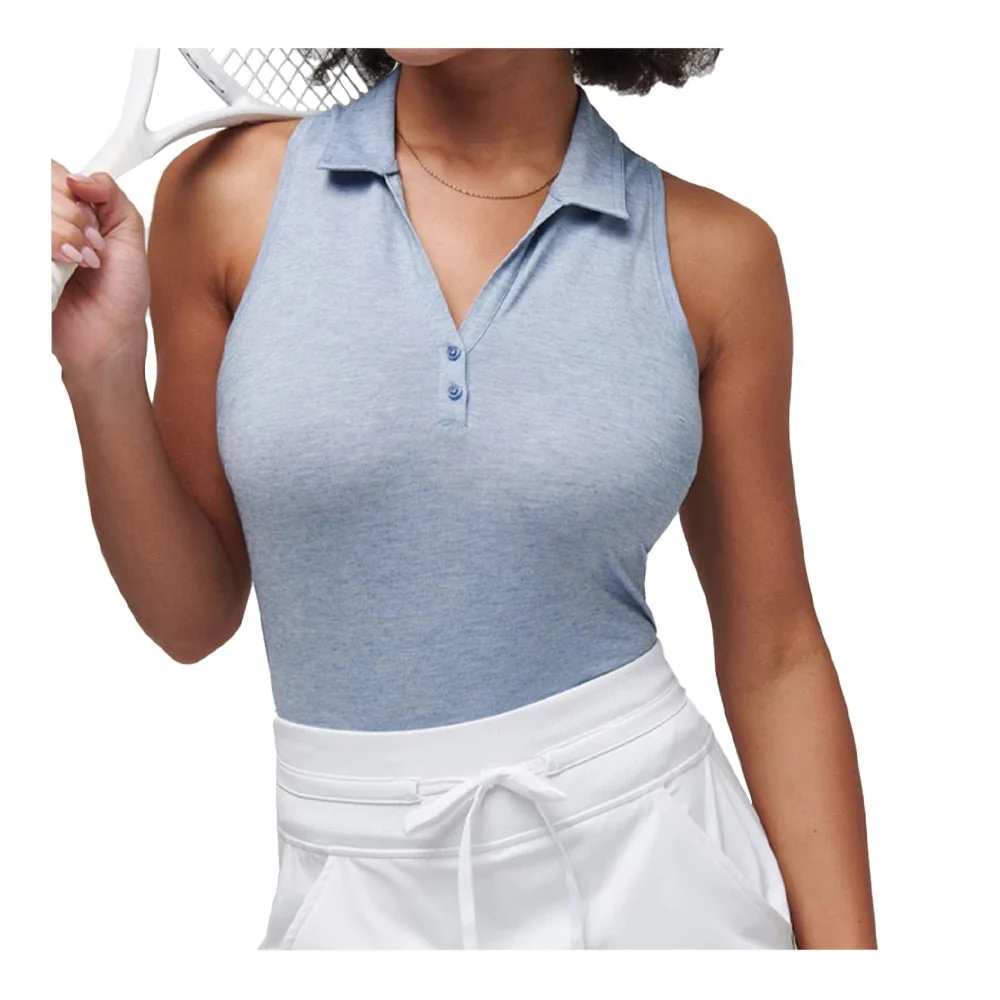 Travis Mathew Women's Featherweight Active Sleeveless Polo - Image 3