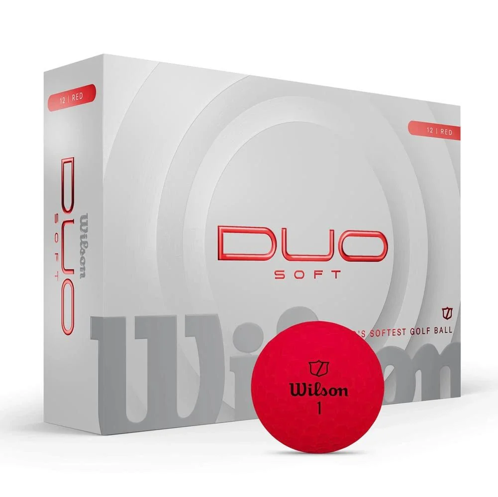 Wilson Duo Soft Golf Balls - Red