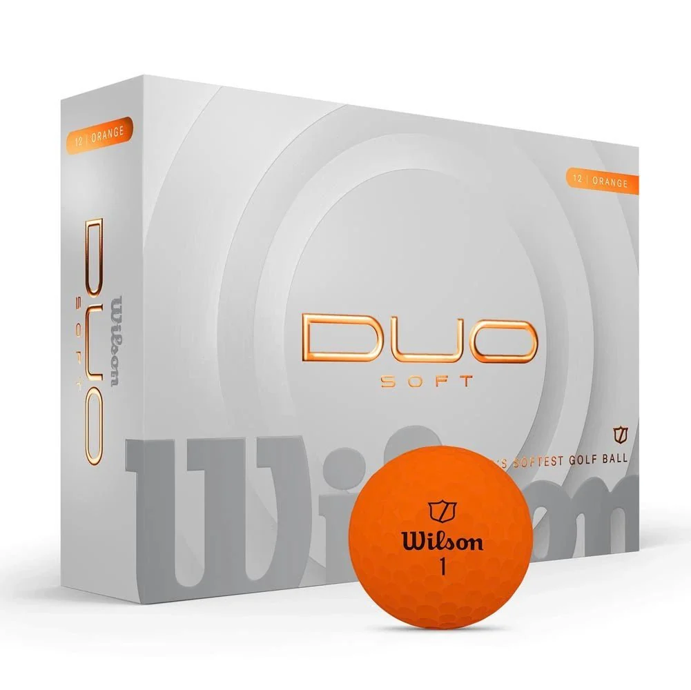 Wilson DUO Soft Orange Personalized Golf Balls - Image 2