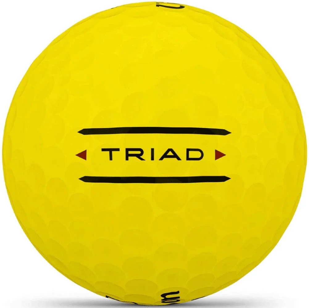 Wilson Triad Yellow Personalized Golf Balls - Image 4